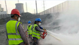 天辰水泥公司開展“11.9”消防實戰演練